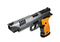 Pistolet sportowy Steyr ATc 5" Rock 9x19 - wizualizacja 3D, widok od przodu pod kątem