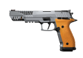 Pistolet sportowy Steyr ATc 6" Rock 9x19 - widok z prawej strony, widoczna przewiercona lufa i kompensator