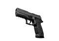 Pistolet Steyr ATD Compact Comp - widok z prawej strony pod kątem, zbliżenie na chwyt