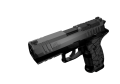 Pistolet Steyr ATD Compact Comp - wizualizacja 3D, widok od przodu pod kątem
