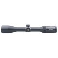 Luneta Vector Optics Continental x6 1.5-9x42 SFP Hunting - widok boczny prosty, obiektyw z lewej, okular z prawej, napis Vector Optics, pokrętło elewacji na górze