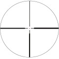 Luneta Vector Optics Continental x6 1.5-9x42 SFP Hunting - widok siatki celowniczej, krzyż z czerwonym punktem centralnym, reticle SFP Hunting