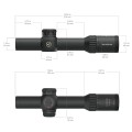 Luneta Vector Optics Continental x10 1-10x28 FPP ED CTR - porównanie siatki FPP przy 1x i 10x