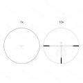 Luneta Vector Optics Continental x10 1-10x28 FPP ED CTR - schemat siatki CTR FPP