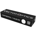 Luneta Vector Optics Continental x10 1-10x28 FPP ED CTR - schemat wymiarów lunety
