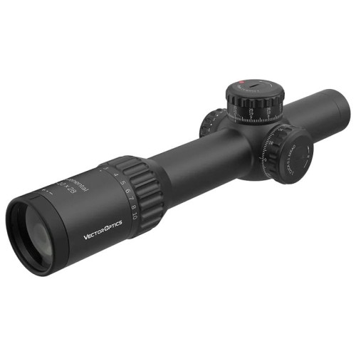 Luneta Vector Optics Continental x10 1-10x28 FPP ED CTR - widok z lewej pod kątem