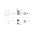 Luneta Vector Optics Continental x8 6-48x56 ED MIL - schemat wymiarów lunety