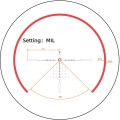Luneta Vector Optics Constantine 1-10x24 HD FFP - porównanie siatki FFP przy 1x i 10x