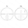 Luneta Vector Optics Continental x6 5-30×56 MBR FFP - widok siatki celowniczej powiększenie 30x