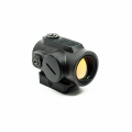 Kolimator ZeroTech TRACE RAS 1x25 2 MOA w ujęciu 3/4 z widocznymi pokrętłami regulacji i soczewką