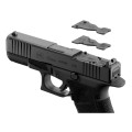 Pistolet Glock 19 Gen. 6 OR – widok na wymienne płytki celownika