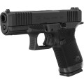 Pistolet Glock 19 Gen. 6 OR – widok z przodu z widocznymi oznaczeniami na zamku