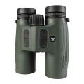 Lornetka z dalmierzem Vortex Talon HD 10000 10x42 LRF stojąca na obiektywach, widok pod kątem