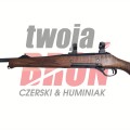 Sztucer Haenel Jäger 10 kal. 8x57 IS – zbliżenie na komorę zamkową i muszkę