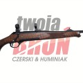 Sztucer Haenel Jäger 10 kal. 8x57 IS – zbliżenie na szyjkę kolby z bogatym słojem drewna