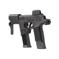 Pistolet Sig Sauer P365 Flux - widok z lewej strony, kolba rozłożona