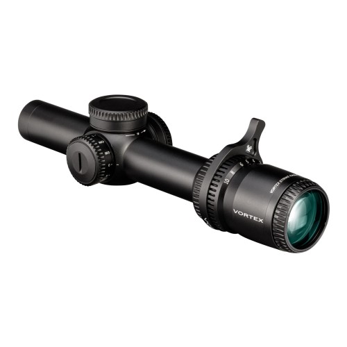 Luneta celownicza Vortex Strike Eagle 1-10x24 FFP 30 mm AO EBR-8 BDC MOA/MRAD widok od strony okularu