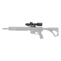 Luneta celownicza Vortex Strike Eagle 1-10x24 FFP 30 mm AO EBR-8 BDC MOA/MRAD symulacja widoku na karabinku