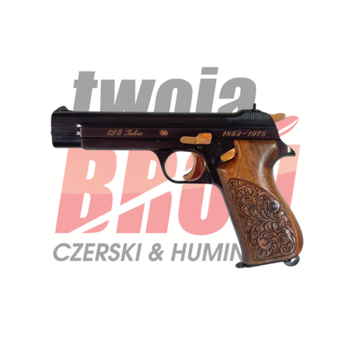 Pistolet Sig Sauer P210 125 Jahre - widok z lewej strony