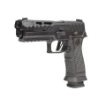 Pistolet Sig Sauer P320 Spectre Comp Blackout - widok z lewej strony pod kątem
