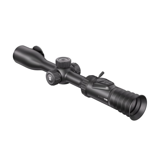 Celownik noktowizyjny noktowizor HIKMICRO Alpex PRO LRF z uchwytem pod IR + iluminator laserowy X-hog Pro v2 940/850 nm widok z boku