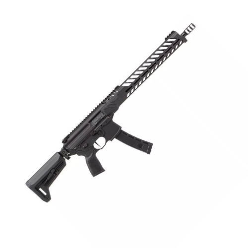 Karabinek Sig Sauer MPX 16" - widok z lewej strony, pełna sylwetka broni