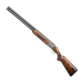 Strzelba Browning B525 Exquisite – ujęcie pod kątem, dwulufowa konstrukcja nad-pod