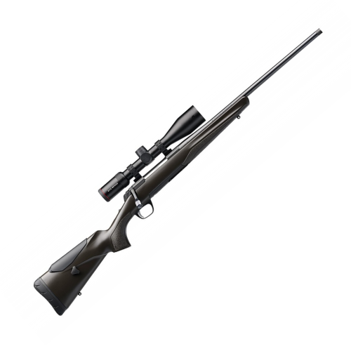Sztucer Browning X-Bolt Composite SF Brown – widok z boku z lunetą, brązowa kolba kompozytowa