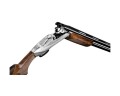 Strzelba Benelli 828U Silver zbliżenie na przełamanego boka