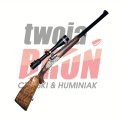 Ekspres górski Szymkowiak, kal. 243 Win.30R Blaser widok po skosie na prawy bok z lunetą