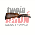 Ekspres górski Szymkowiak, kal. 243 Win.30R Blaser widok na drewnianą kolbę z prawej strony
