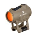 Kolimator Vortex Crossfire II Solar Red Dot Tan widok po skosie na lewy bok