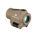 Kolimator Vortex Crossfire II Solar Red Dot Tan widok na lewy bok od tyłu