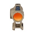 Kolimator Vortex Crossfire II Solar Red Dot Tan widok od przodu z montażem
