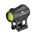 Kolimator Vortex Crossfire II Solar Green Dot widok z montażem po skosie na prawy bok