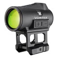 Kolimator Vortex Crossfire II Solar Green Dot widok z montażem na lewy bok