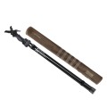 Trójnóg Primos Trigger Stick Gen III™ 24-62'' onyx w zestawie z pokrowcem Primos Scabbard - widok złożonych nóg obok pokrowca