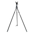 Trójnóg Primos Trigger Stick Gen III™ 24-62'' onyx w zestawie z pokrowcem Primos Scabbard - widok całego rozstawionego trójnogu