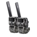 Dwupak kamera fotopułapka HIKMICRO T16 4G LTE - widok pod kątem, dwie kamery obok siebie z antenami