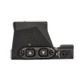 Kolimator Sig Sauer Romeo Compact - widok z boku, logo SIG i przyciski regulacji jasności