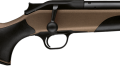 Sztucer Blaser R8 Professional – widok z lewej strony z brązowym łożem drewnianym
