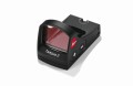 Kolimator Leica Tempus 2 2,5MOA - widok pod kątem, przyciski i logo Leica z przodu
