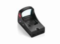 Kolimator Leica Tempus 2 2,5MOA - widok pod kątem, przyciski i logo Leica z przodu