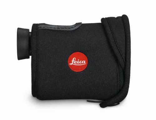 Pokrowiec neoprenowy Leica Rangemaster CRF - kolor czarny, widok z paskiem