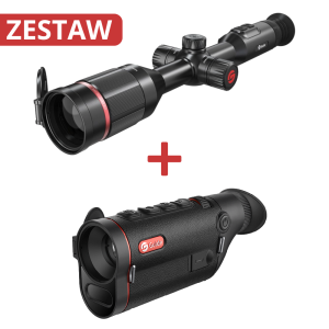 ZESTAW Luneta termowizyjna Guide TU451 + Monokular termowizyjny z dalmierzem Guide TD633L