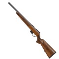 Sztucer Anschütz 1761 Classic - zmontowany karabinek z drewnianą kolbą, widok z prawej