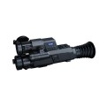 Celownik termowizyjny/noktowizyjny z dalmierzem 2w1 PARD Landsat 480 Compact 70 mm 850 nm LRF - widok z boku, logo PARD