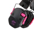 Ochronniki słuchu aktywne RealHunter Active ProSHOT QuadTAC devil pink - zbliżenie czasz