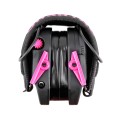Ochronniki słuchu aktywne RealHunter Active ProSHOT QuadTAC devil pink - złożone do transportu