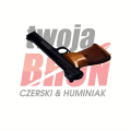 Pistolet Hammerli 215 widok od gory na prawy bok